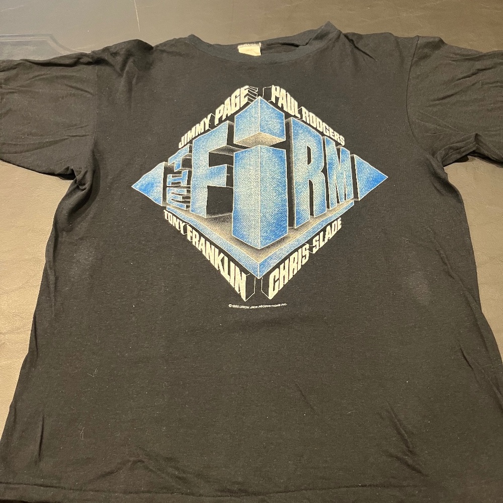 The Firm 1985 Tour Concert Shirt (Jimmy Page, Led Zeppelin)